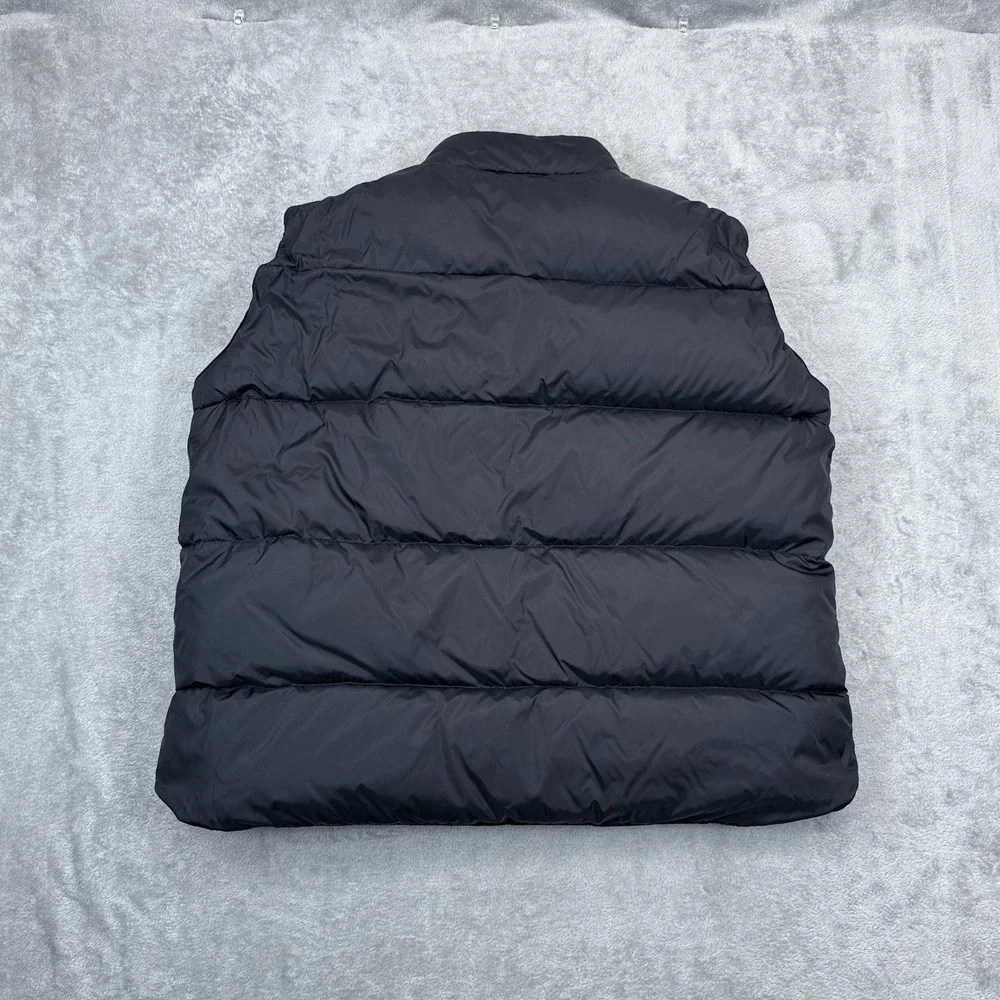 Cabelas Premier Northern Goose Down 650 Puffer Vest 2XL Mens‎ Black Snap Front